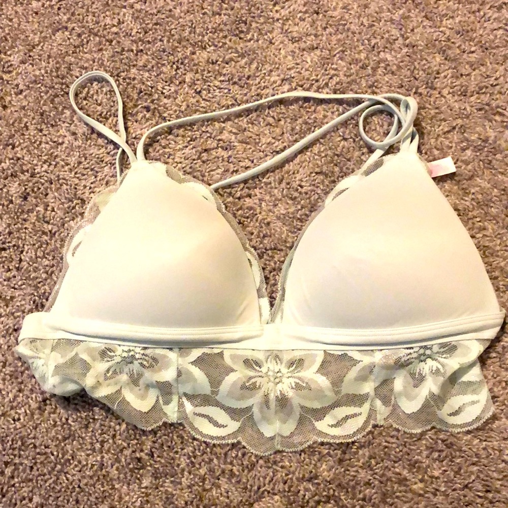 M Long line Lace push-up bra